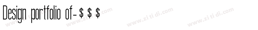 Design portfolio of字体转换